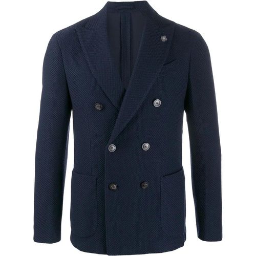 Double-Breasted Fitted Blazer - Größe 46 - Lardini - Modalova