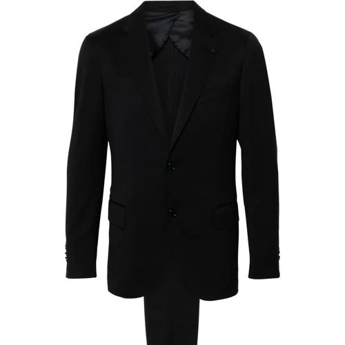 Navy Blue Virgin Wool Suit - Größe 48 - Lardini - Modalova