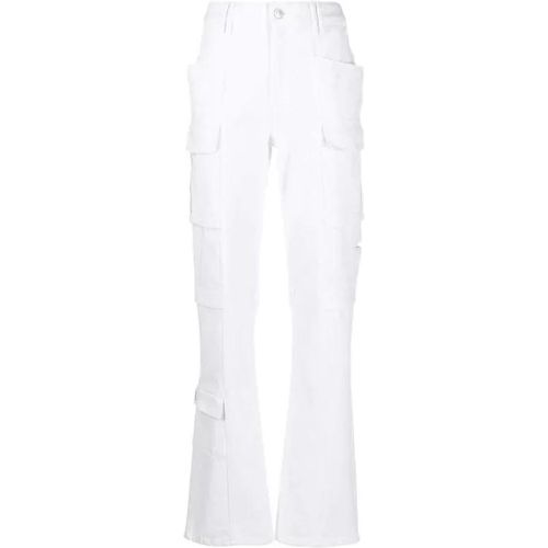 Cargo Pocket Straight-Leg Denim Jeans - Größe 36 - white - Isabel marant - Modalova