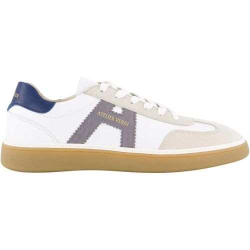 Low-Top Sneaker - Heren Vico Sneaker Wit/Grijs - Gr. 41 (EU) - in - für Damen - ATELIER VERDI - Modalova