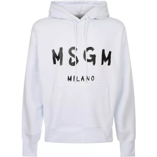 Cotton Sweatshirt - Größe L - white - MSGM - Modalova