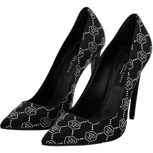 Hohe Schuhe - Pumps Monogram Mit Schmucksteinen - Gr. 38 (EU) - in - für Damen - Philipp Plein - Modalova