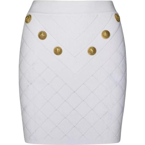Miniskirts Buttons - Größe 36 - white - Balmain - Modalova