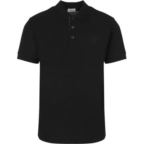 Black Cotton Eddie Polo - Größe L - Burberry - Modalova