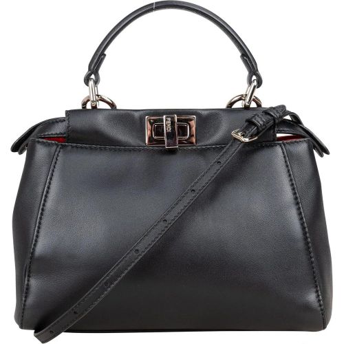 Crossbody Bags - Black Leather Peekaboo Handbag - Gr. unisize - in - für Damen - Fendi - Modalova