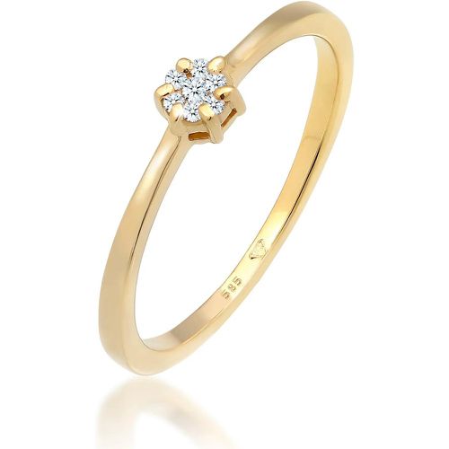 Ringe - Ring Solitär Verlobung Diamant (0.045 ct.) 585 Gel - Gr. 52 MM - in - für Damen - Elli - Modalova