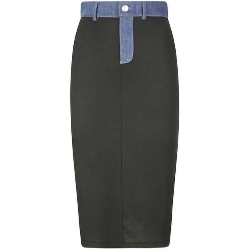 Denim Detail Midi Skirt - Größe S - Coperni - Modalova