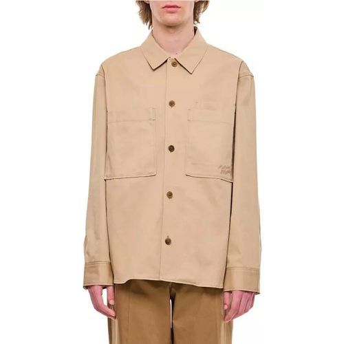 Cotton Overshirt - Größe L - brown - Maison Kitsune - Modalova