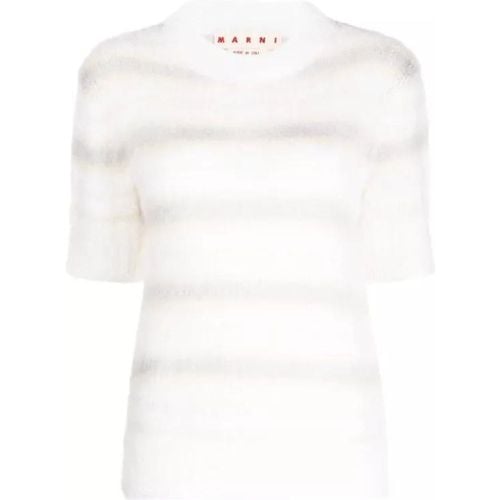 Brushed Mohair T-Shirt - Größe 42 - Marni - Modalova