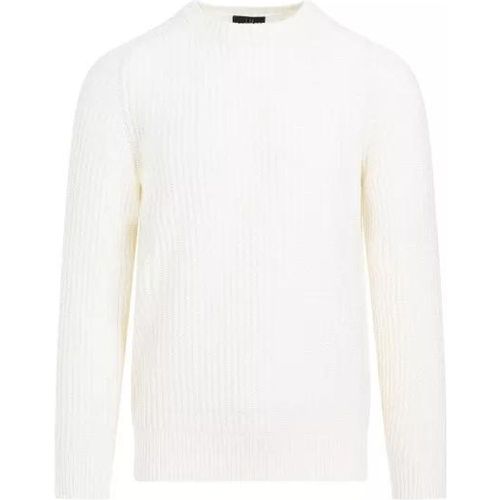 Open Knit Crewneck Off Cotton Pullover - Größe S - Dunhill - Modalova