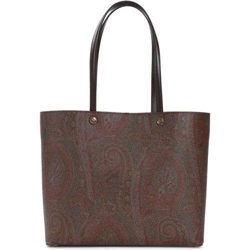 Tote - Shopping Essential Brown Cotton Tote Bag - Gr. unisize - in - für Damen - ETRO - Modalova