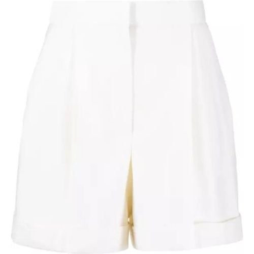 White Pleated Tailored Shorts - Größe 42 - white - alexander mcqueen - Modalova
