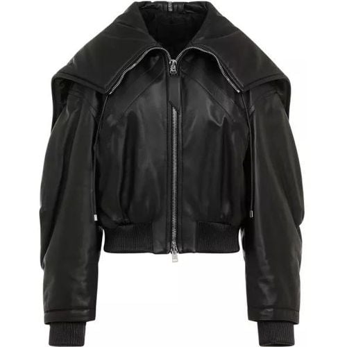 Leather Bomber Jacket - Größe 38 - The Attico - Modalova