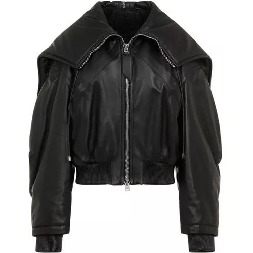 Leather Bomber Jacket - Größe 40 - The Attico - Modalova