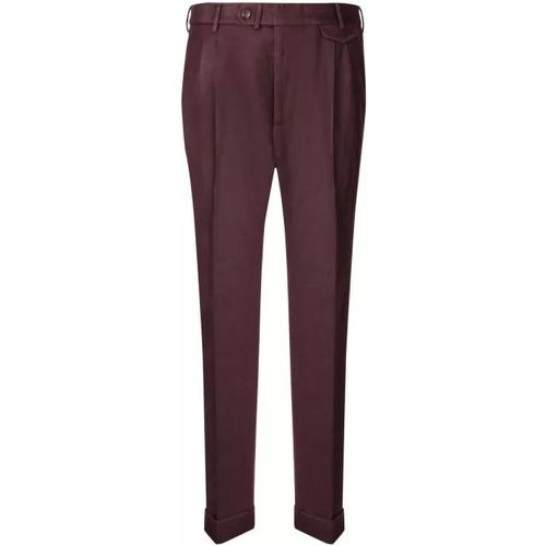 Bordeaux Wool Trousers - Größe 46 - dark red - Dell'oglio - Modalova