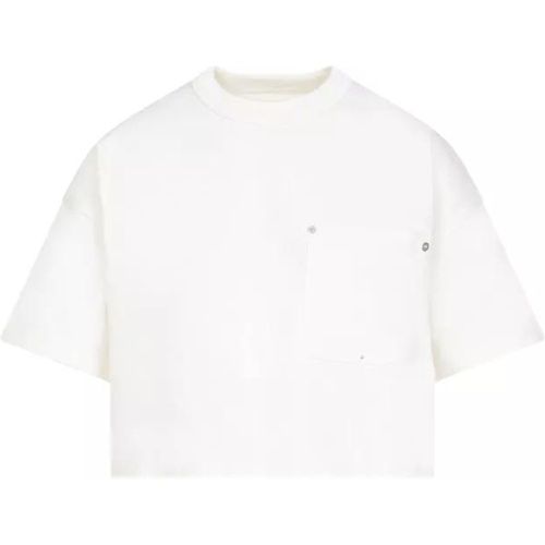 Chalk Cotton T-Shirt - Größe M - Bottega Veneta - Modalova