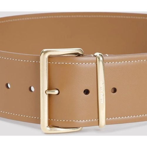 Gürtel - Caramel Brown Calf Leather Belt - Gr. 75 - in - für Damen - Miu Miu - Modalova