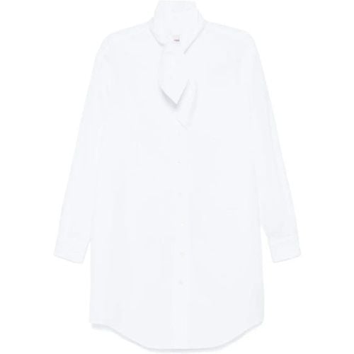 White Scarf Shirt Dress - Größe 32 - AMI Paris - Modalova