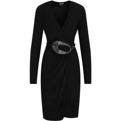 Jersey Wrap Viscose Midi Dress - Größe 40 - Tom Ford - Modalova