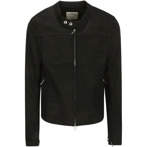 Mandarin Collar Zip Jacket - Größe 48 - Courrèges - Modalova