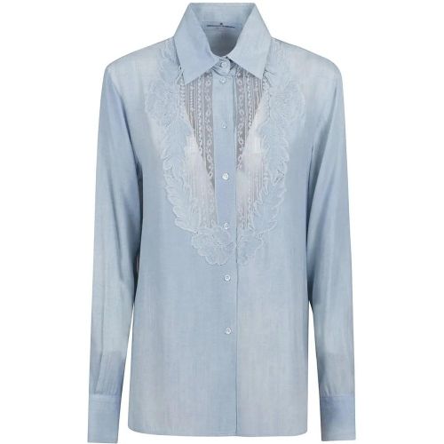 Soft Blue Jeans-Effect Shirt - Größe 40 - Ermanno Scervino - Modalova