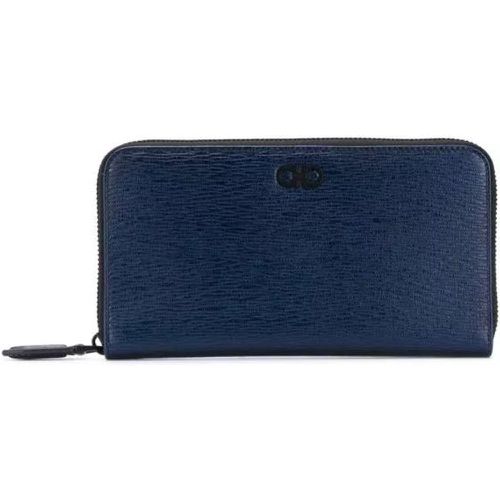 Portemonnaies - Navy Blue Gancini Wallet - Gr. unisize - in - für Damen - Salvatore Ferragamo - Modalova