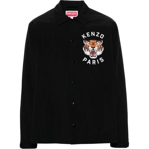 Black Waterproof Jacket - Größe S - Kenzo - Modalova