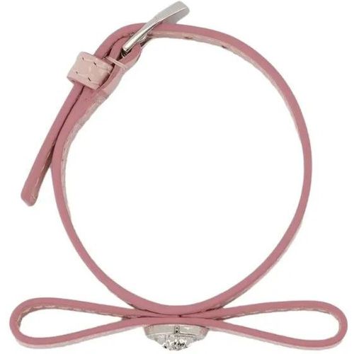 Armband - Gianni Ribbon Bracelet - Leather - Gr. ONE SIZE - in Rosa - für Damen - Versace - Modalova