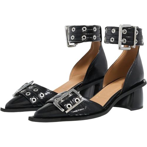 Hohe Schuhe - Feminine Buckle Open Cut Pump Naplack - Gr. 36 (EU) - in - für Damen - Ganni - Modalova