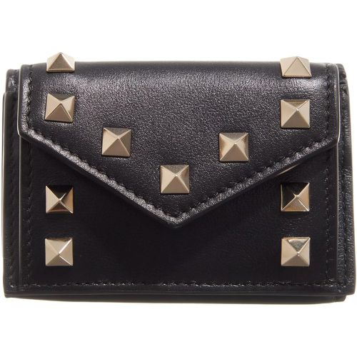 Portemonnaie - Rockstud Wallet Leather - Gr. unisize - in - für Damen - Valentino Garavani - Modalova