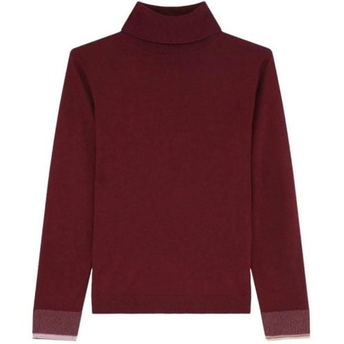 Pull col roul� Bordeaux rayures poignets W2R 420 - Größe L - Paul Smith - Modalova