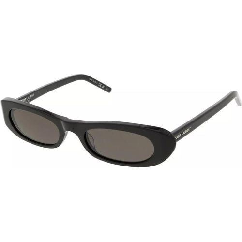 Sonnenbrille - SHADE narrow oval acetate sunglasses - Gr. unisize - in Schwarz - für Damen - Saint Laurent - Modalova