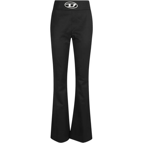 P-Erseus Black Knitted Trousers - Größe 38 - Diesel - Modalova