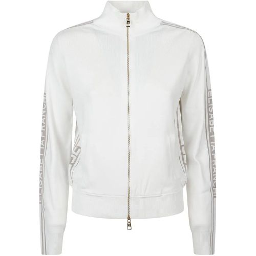 Tricot Sweatshirt White - Größe 38 - Elisabetta Franchi - Modalova