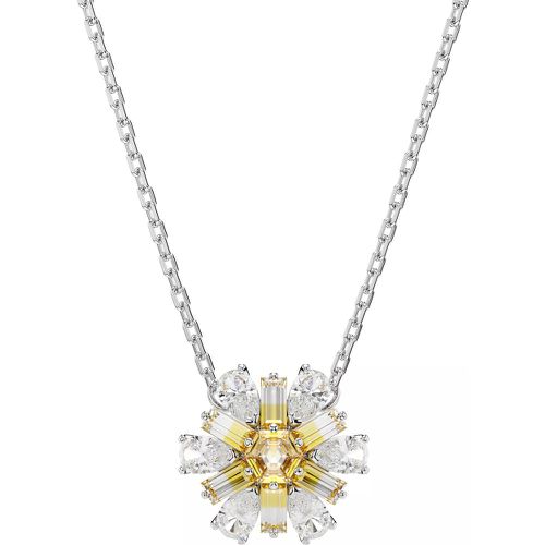 Halskette - Idyllia pendant, Flower, Rhodium plated - Gr. unisize - in Gelb - für Damen - Swarovski - Modalova