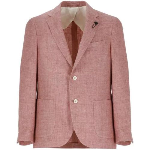 Pink Linen And Wool Jacket - Größe 50 - pink - Lardini - Modalova