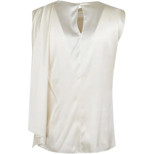 Creamy White Mulberry Silk Top - Größe 4 - Polo Ralph Lauren - Modalova