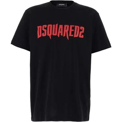 Crewneck T-Shirt Witrh Screaming Maple In Co - Größe L - Dsquared2 - Modalova