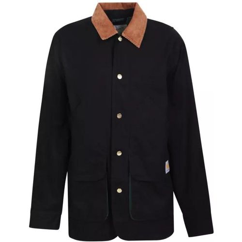Colour-Block Shirt Heston Jacket - Größe L - schwarz - Carhartt WIP - Modalova