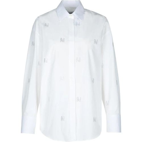 White Cotton Shirt - Größe 40 - MSGM - Modalova