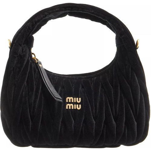 Hobo Bag - Wander Mini Quillted Velvet Bag - Gr. unisize - in - für Damen - Miu Miu - Modalova