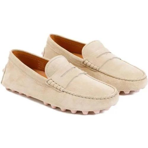 Loafers & Ballerinas - Natural Suede Leather Loafers - Gr. 37,5 (EU) - in - für Damen - TOD'S - Modalova