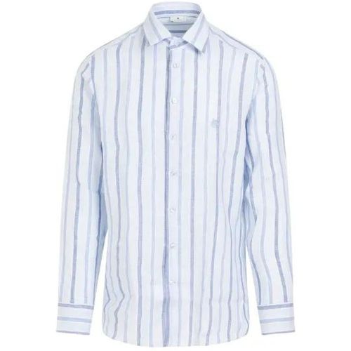 Roma Striped Linen Shirt - Größe 41 - ETRO - Modalova