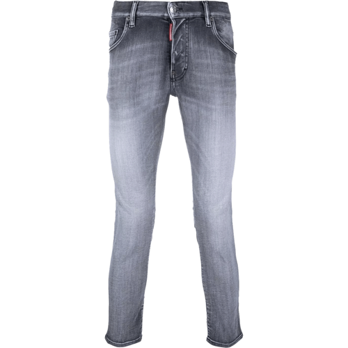 Tief sitzende Cropped-Jeans - Größe 46 - black - Dsquared2 - Modalova