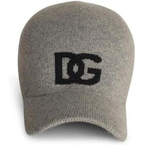 Caps & Mützen - Grey Cashmere Cap - Gr. 58 - in - für Damen - Dolce&Gabbana - Modalova