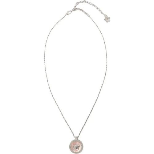 Halskette - Icon Necklace - Metal - Pink - Gr. unisize - in Silber - für Damen - Versace - Modalova