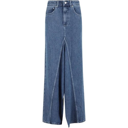 Denim Skirt With Unique Front - Größe 42 - Erika Cavallini - Modalova