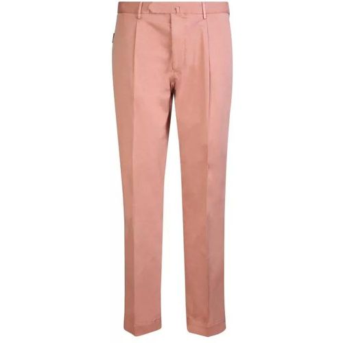 Pink Satin/Cotton Blend Trousers - Größe 48 - pink - Dell'oglio - Modalova