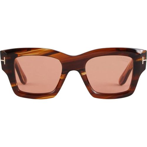 Sonnenbrillen - Ilias Rectangular Sunglasses - Gr. unisize - in Mehrfarbig - für Damen - Tom Ford - Modalova