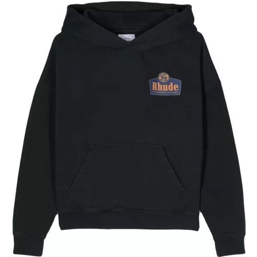 Logo-Print Cotton Hoodie - Größe S - black - Rhude - Modalova